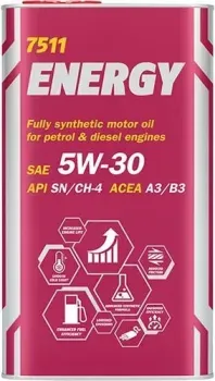Mannol Energy 5W-30 API SN/CH-4 4л (металл)