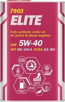 Mannol ELITE 5W-40 1л (металл)