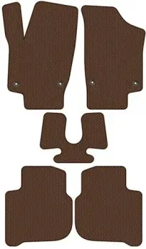 Alicosta Skoda Rapid I (лифтбек / NH3) 2012 - 2019 (коричневый, сота)