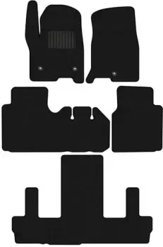 Alicosta GMC Yukon IV (suv / K2UG) 2014 - Н.В. +3 ряд (ворс)