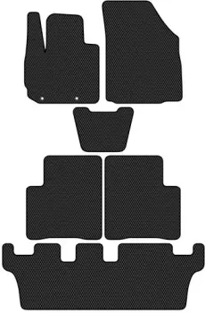 Alicosta Mitsubishi Xpander I (минивэн / NC1W) +3 ряд 2017 - 2022 (черный, ромб)