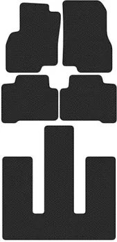 Alicosta Mitsubishi Grandis I (минивэн / NA4W) +3 ряд 2004 - 2009 (черный, ромб)