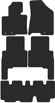 Alicosta Kia Sorento II (suv 7 мест / XM) +3 ряд 2009 - 2012 (черный, ромб)