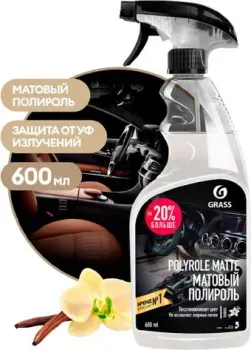 <?= Grass Полироль-очиститель пластика матовый Polyrole Matte ваниль 600мл ?>