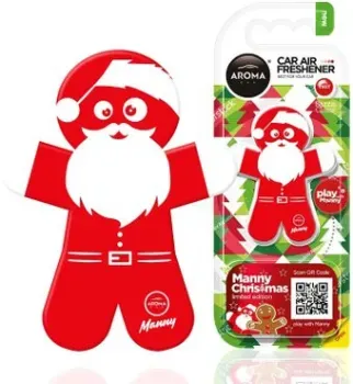 Aroma Car Ароматизатор пластиковый Manny Santa Claus