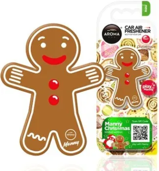<?= Aroma Car Ароматизатор пластиковый Manny Christmas Cookie ?>