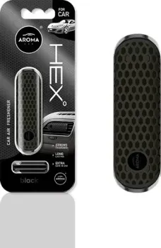 <?= Aroma Car HEX/Clips Black ?>