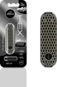 <?= Aroma Car HEX/Clips Silver ?>