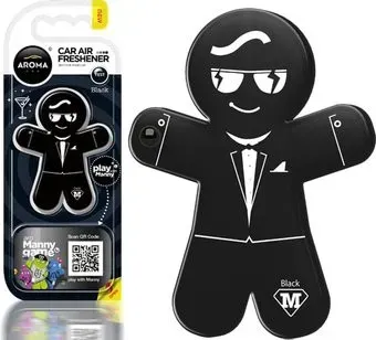 <?= Aroma Car Ароматизатор пластиковый Manny Black 92993 ?>