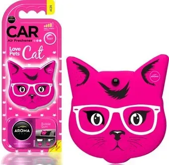Aroma Car Ароматизатор полимерный Love Pets Cat Pink Blossom 92568