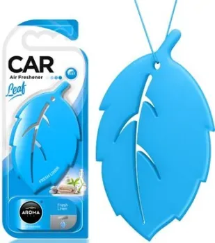 Aroma Car Ароматизатор полимерный Leaf 3D Fresh Linen 83126