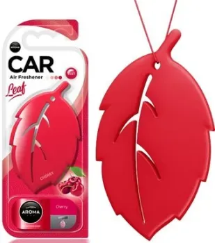 Aroma Car Ароматизатор полимерный Leaf 3D Cherry 83125