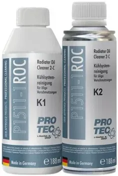 Pro Tec Очиститель систем охлаждения от накипи и масла Radiator Oil Cleaner 2-components 376мл P1511-1
