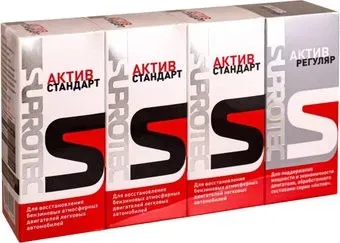 SUPROTEC Набор для полной обработки двигателя до 1.6 л из 3х Присадок Актив Стандарт и 1х Актив Регуляр