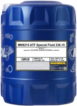 <?= Mannol ATF Special Fluid 236.15 MN8215-20 20л ?>