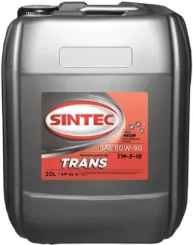 <?= Sintec ТМ-5-18 80W-90 GL-5 20л ?>