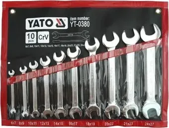 Yato YT-0380 10 предметов