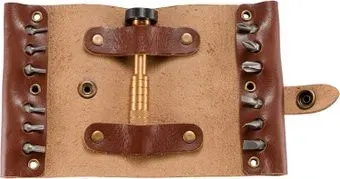 <?= CRKT Hex Bit Driver Leather Tool Roll 9911 (14 предметов) ?>