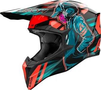 Airoh WRAAAP Cyber WRC32-XXS (XXS, оранжевый глянец)