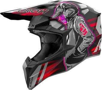 Airoh WRAAAP Cyber WRC55-L (L, красный матовый)
