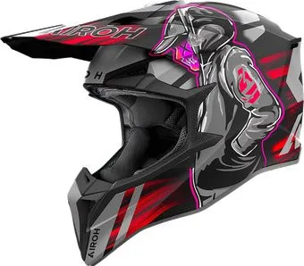 Airoh WRAAAP Cyber WRC55-XS (XS, красный матовый)