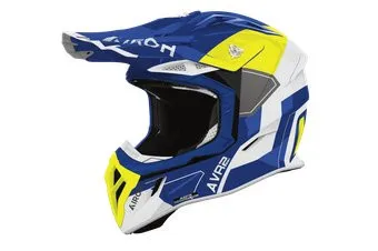 Airoh Aviator Ace 2 Shield AV22S31-M (M, синий/желтый глянец)