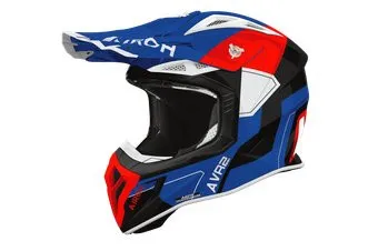 Airoh Aviator Ace 2 Shield AV22S18-XL (XL, синий/красный глянец)
