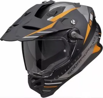 Scorpion Exo Adf-9000 Air Feat (р. 2XL, черный матовый/серебристый/оранжевый)