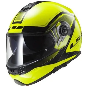 LS2 FF325 Strobe Electric Snow Civik (XL, желто-черный глянцевый)