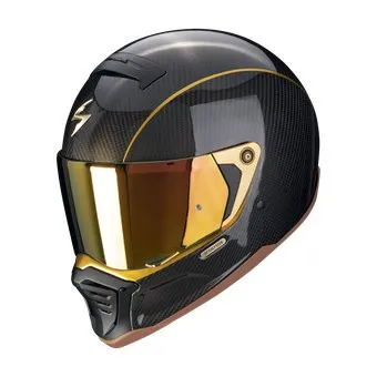 Scorpion Exo HX1 Carbon Se Solid (р. 2XL, карбон/черный/золотой)
