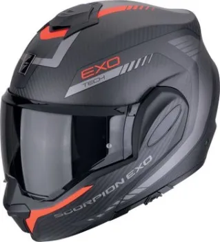 Scorpion Exo Exo-Tech Evo Carbon Cosy (р. M, карбон матовый/красный)
