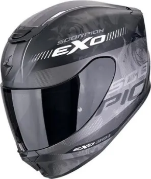 Scorpion Exo Exo-391 Ava (р. S, черный матовый/серебристый/белый)