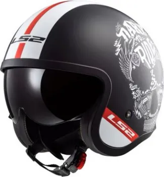 <?= LS2 OF599 Spitfire Inky S (matt black/white) ?>