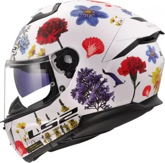 LS2 FF808 Stream II Flowers (L, белый)