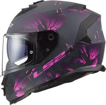 LS2 Ff800 Storm Il Burst (XS, черный матовый/розовый)