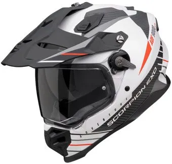 Scorpion Exo Adf-9000 Air Feat (р. 2XL, белый матовый/черный/красный)