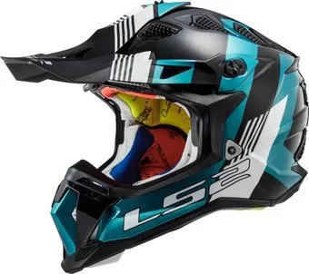 <?= LS2 MX700 Subverter Evo Max (S, черно-бирюзовый глянцевый) ?>