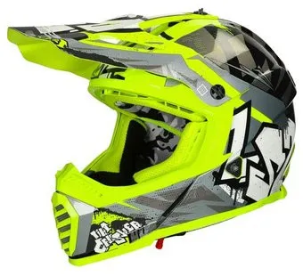 LS2 MX437 Fast Mini Crusher (S, черно-желтый глянцевый)