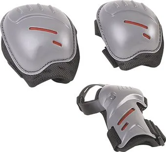Hudora Biomechanisches Protektorenset 83161 (S, серый/черный/красный)
