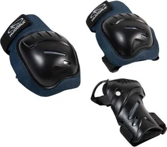 Hudora Biomechanisches Protektoren Set Comfort 83054 (M, blue)