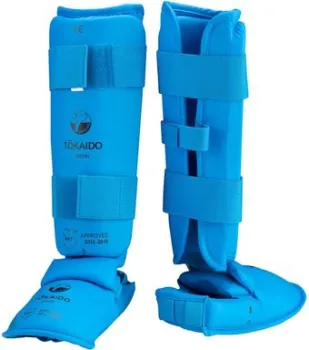 Tokaido PU Shin And Removable Instep Guard WKF PRO-3E-WKF-II (M, синий)