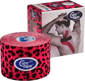 CureTape Art Leopard 5 см x 5 м 163210 (красный/черный)
