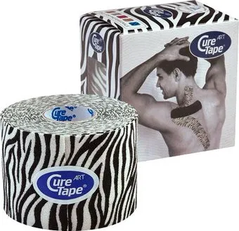 CureTape Art Zebra 5 см x 5 м 163180 (белый/черный)