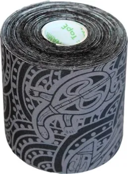 Dynamic Tape Eco DT75TTEB (7.5 см x 5 м, черный/серое тату)