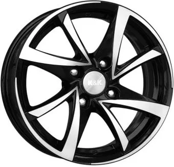 K&K Игуана 17x7" 5x114.3мм DIA 66.1мм ET 45мм Алмаз черный