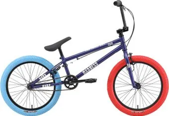 Stark Madness BMX 1 2024 (темно-синий матовый/серебристый/синий/красный)