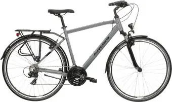 Kross Trans 1.0 L/21" 2023 (серый/черный глянцевый)