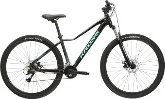 Kross Lea 3.0 27.5 DM/17" 2024 (черный/мятный глянцевый)