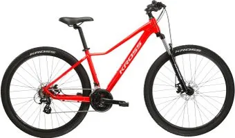 Kross Lea 2.0 27.5 DM/17" 2024 (красный/серебристый глянцевый)