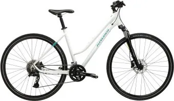 Kross Evado 7.0 DL/19" 2024 (белый/бирюзовый глянцевый)